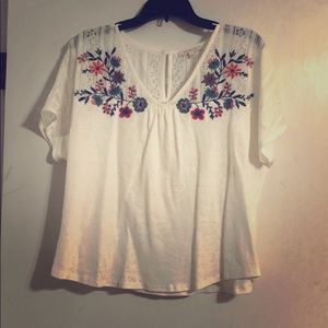 Embroidered top